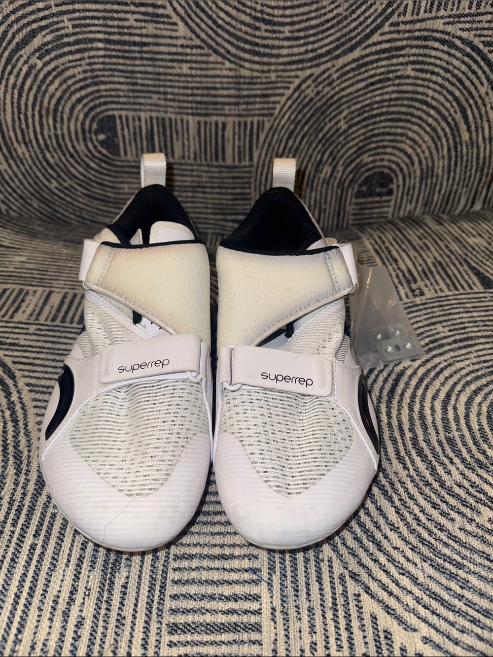 Nike SuperRep Cycling Sneakers - White & Black Sz 7.5 Athleisure
